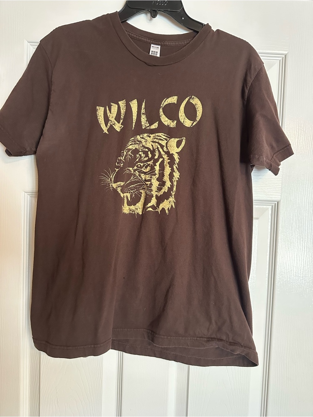 Wilco Brown Tee with Yellow Tiger Graphic